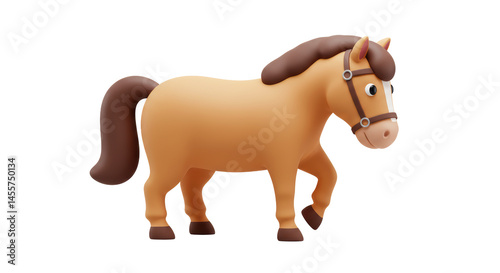 Isolated Cartoon Horse