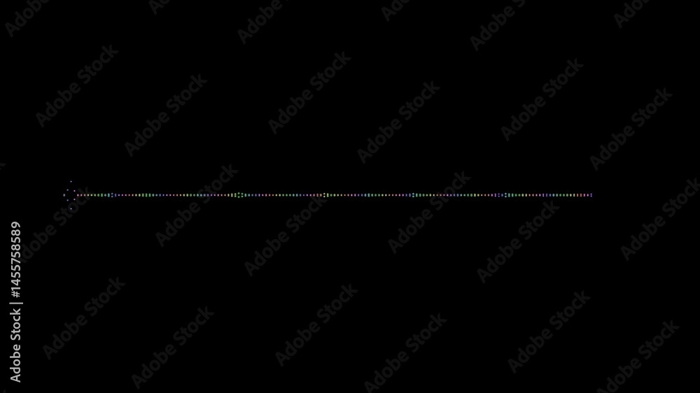 Pulsing Sound Frequency Animation with Dynamic Digital Audio Waves in a Beautifully Designed Visualizer on a Black Background.