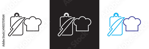 Catering icon. Vector for websites, mobile interfaces, presentations, banner, visual branding etc. Vector illustration. isolated on white and black background. EPS 10 