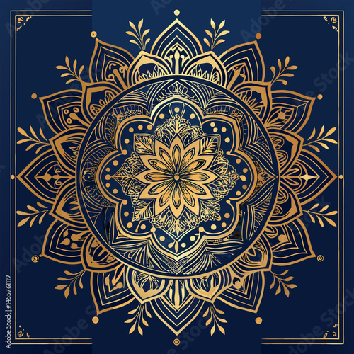 Flower luxury mandala background arabesque style