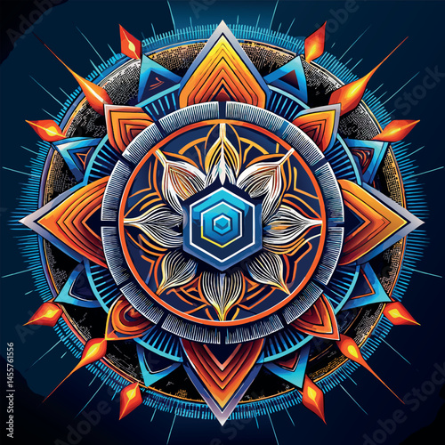 Flower luxury mandala background arabesque style