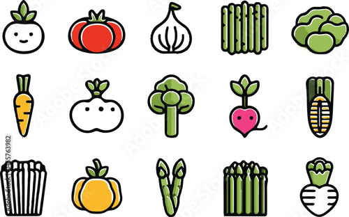 A fresh, healthy set of red tomato, green pepper, and white onion vegetables isolated