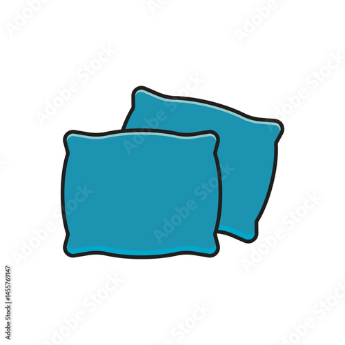 Stylized Pillow logo vector and symbol design