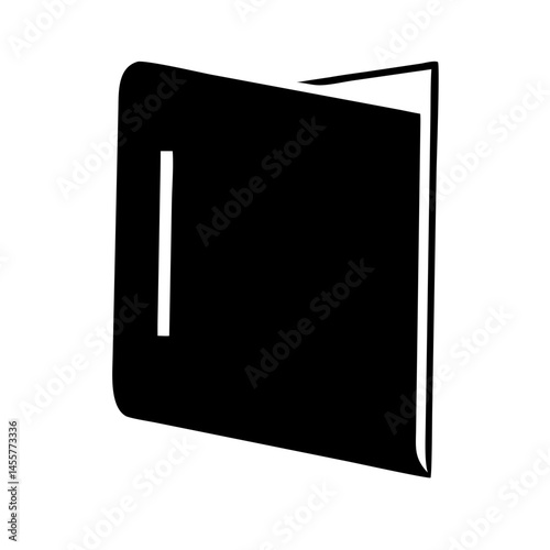 closed book duplicate silhouette on transparent background for web and graphic design