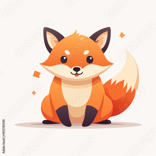 flat design fox