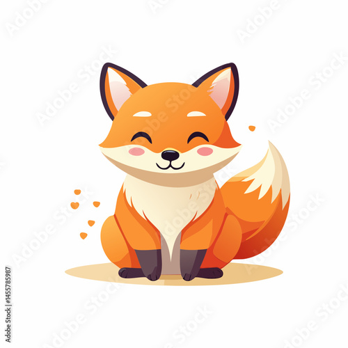 flat design fox