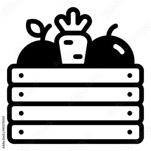 Fresh Produce Box Icon
