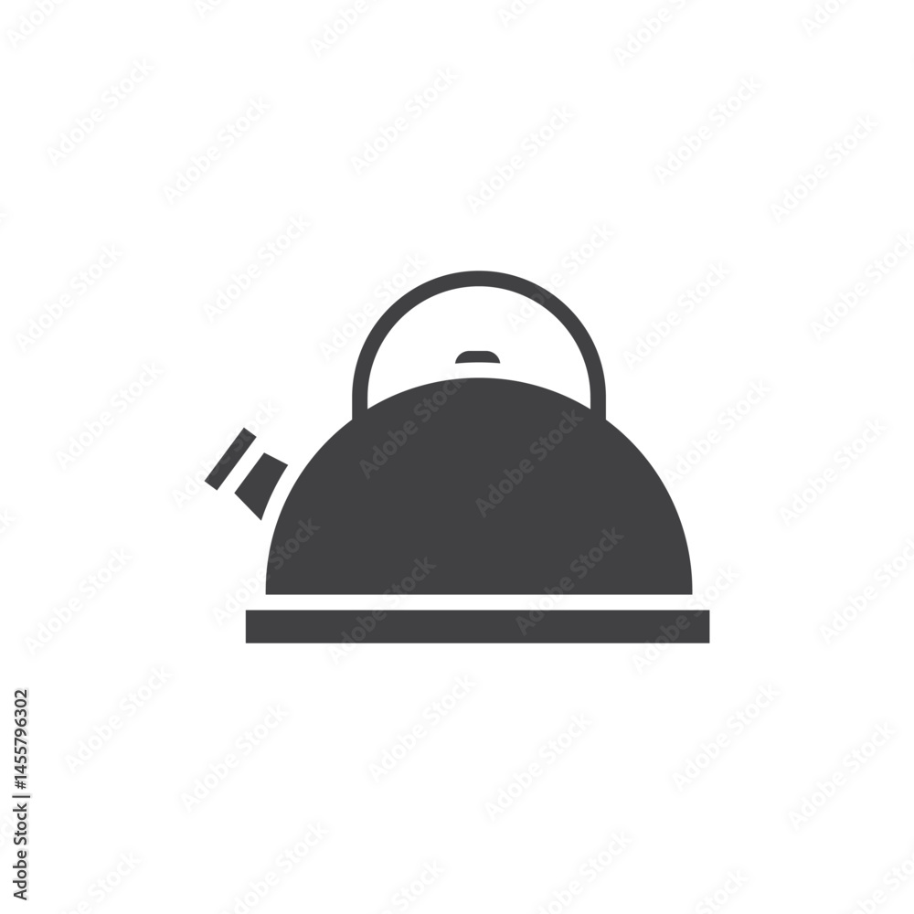 Fototapeta premium solid tea pot icon