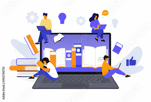 online education, distance learning, online library