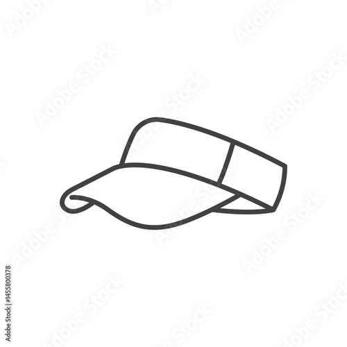 golf hat linear icon