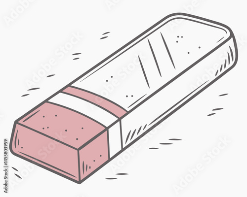 eraser vectoricon white background 