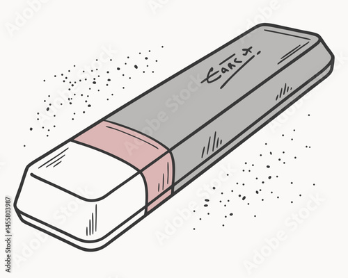 eraser vectoricon white background 
