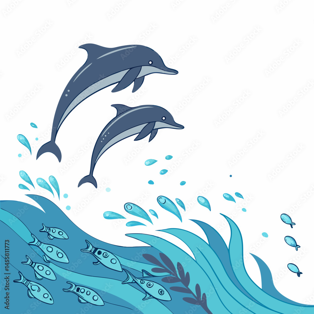 Fototapeta premium clean oceans design white background