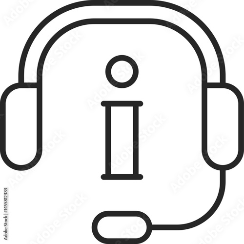 Online Support Vector Icon Stock Illustration