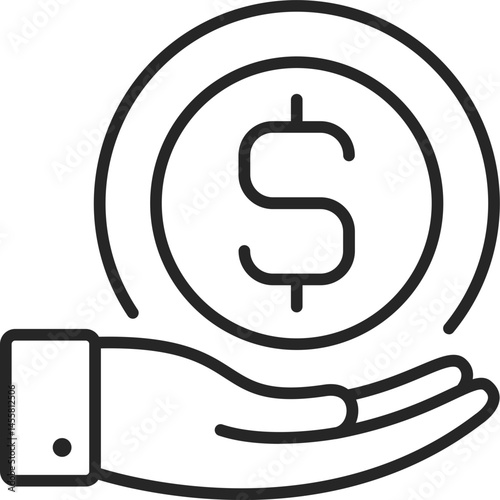 Earnings Vector Icon Stock Illustration