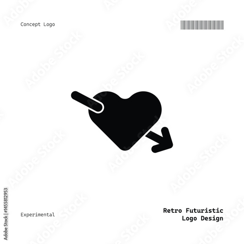 Clean Minimalist Logo with Retro and Futuristic Elements