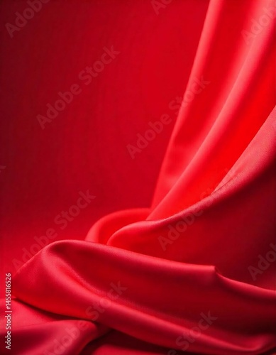 red silk background.