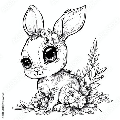 hare coloring page