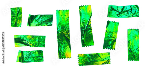 Crumpled Green Foil Tape Pack