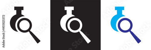 Inspection icon. Vector for websites, mobile interfaces, presentations, banner, visual branding etc. Vector illustration. isolated on white and black background. EPS 10 