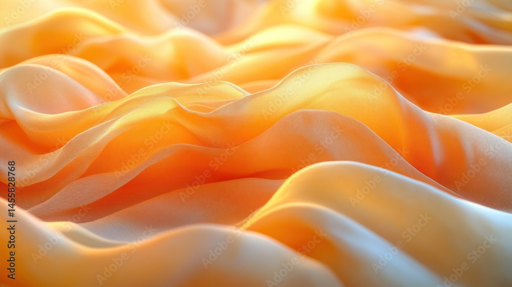 Obraz premium Soft, flowing peachy fabric