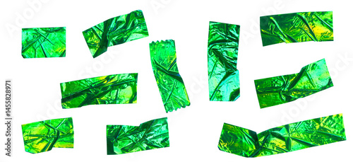 Glossy Green Foil Tape Set