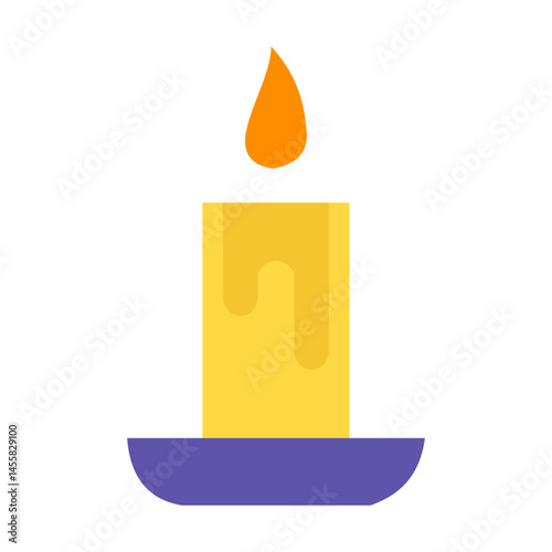 Candle Vector Design Icon Style