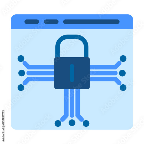Cyber threat Vector Design Icon Style