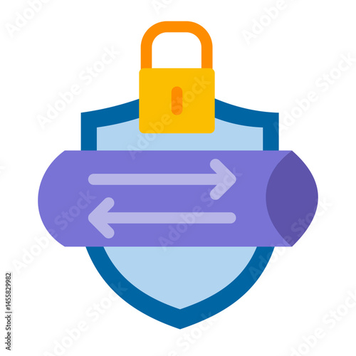 Secure tunnel Vector Design Icon Style