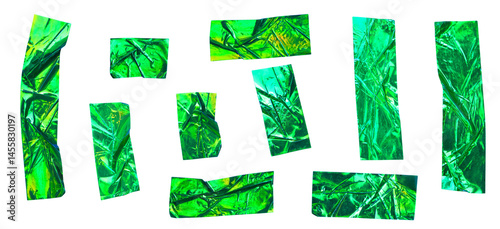 Glossy Green Foil Tape Set