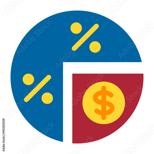 Profit margin Vector Design Icon Style