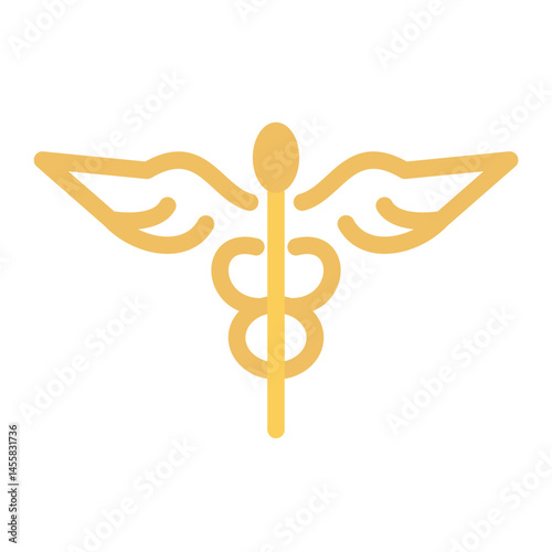 Caduceus Vector Design Icon Style