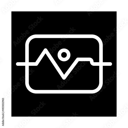 Heart Rate Monitor Glyph icons
