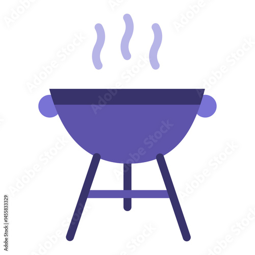 BBQ Grill Vector Design Icon Style