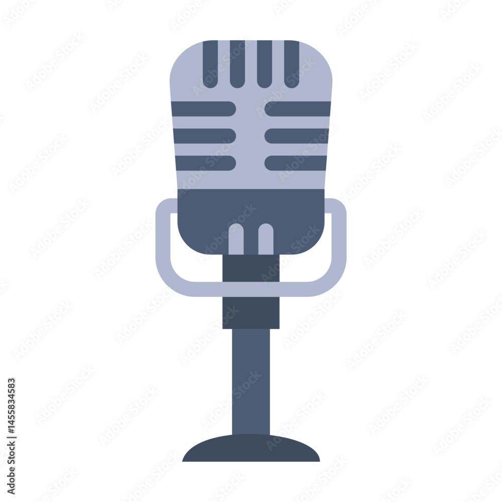 Microphone Vector Design Icon Style Microphone Vector Design Icon Style