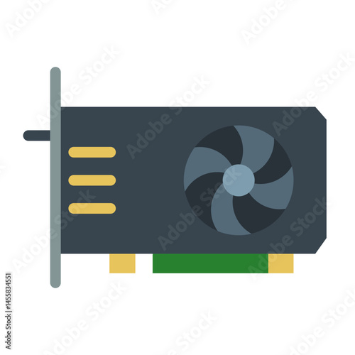 Graphics Card Vector Design Icon Style