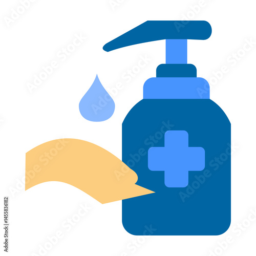 Hand Sanitizer Vector Design Icon Style