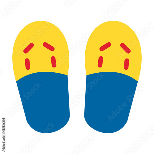 Slippers Vector Design Icon Style