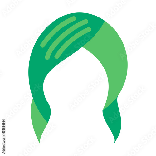 Hair Wrap Vector Design Icon Style