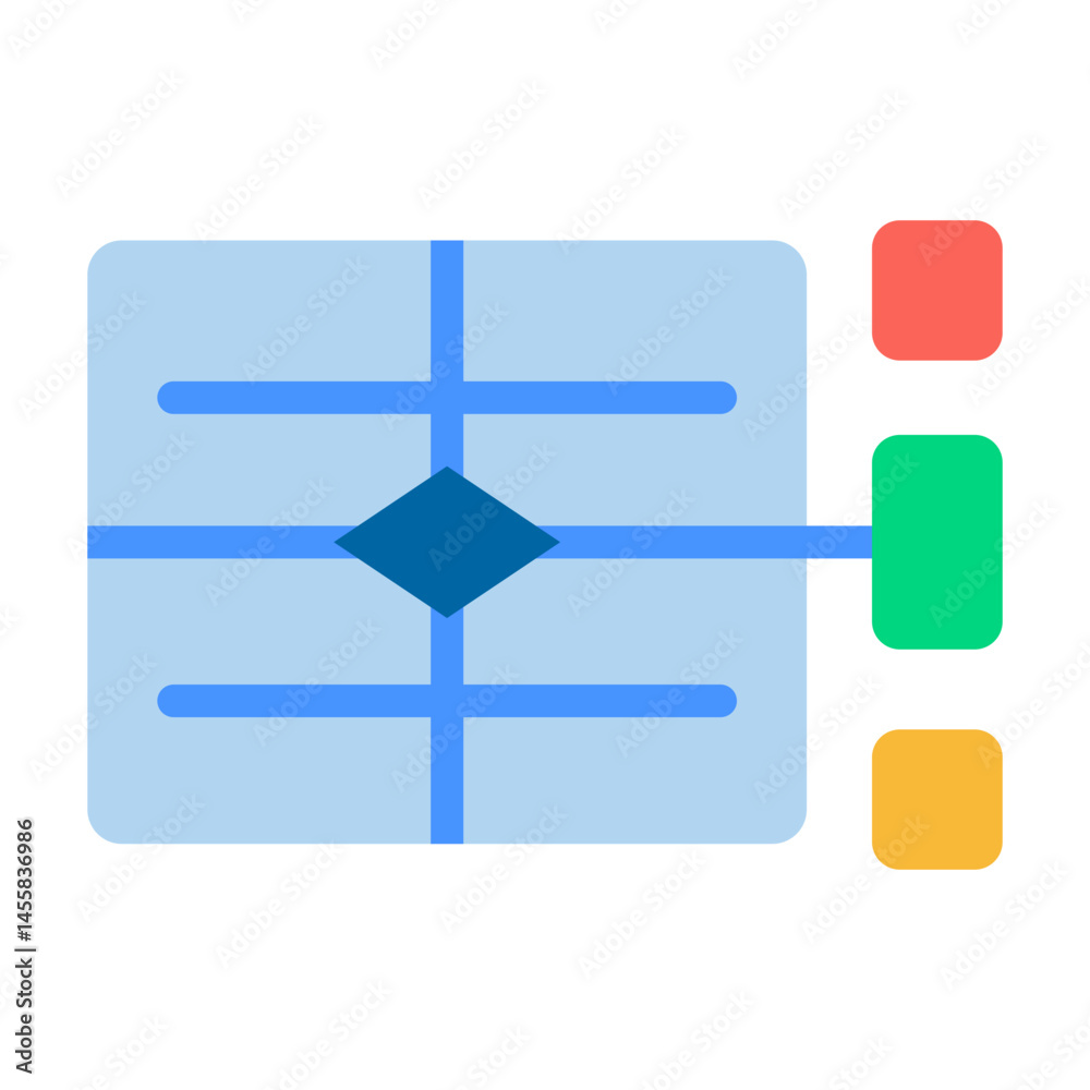 Obraz premium Wireframe Vector Design Icon Style