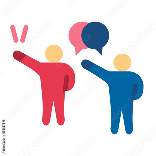 Public Relations Vector Design Icon Style
