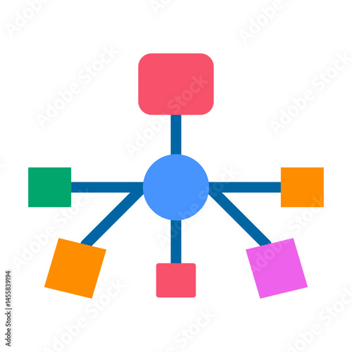 Network Vector Design Icon Style