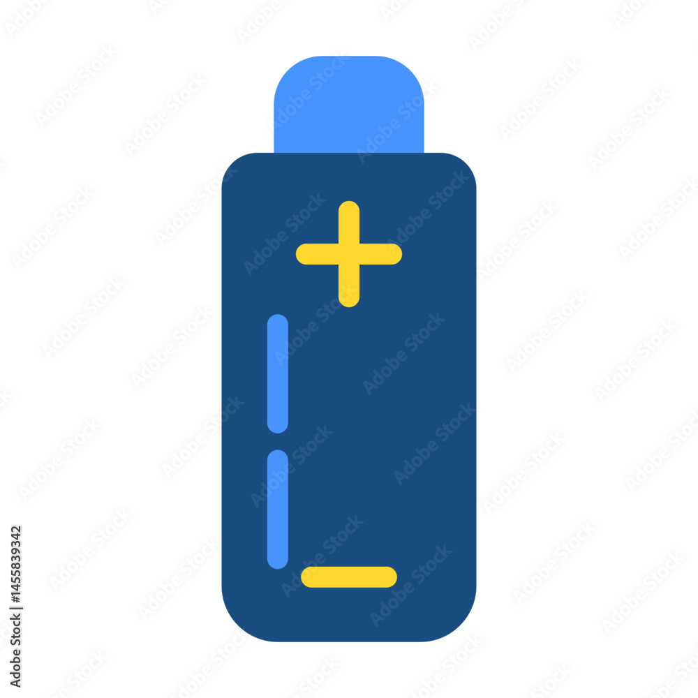 Obraz premium Battery Vector Design Icon Style