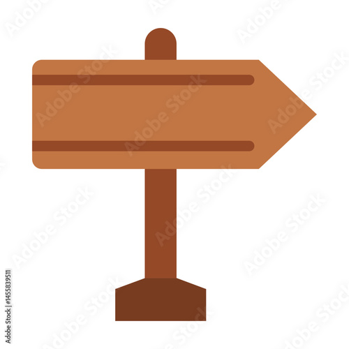 Sign Board Vector Design Icon Style