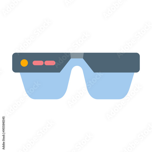 Smart Glasses Vector Design Icon Style