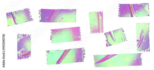 Pastel Holographic Tape Elements