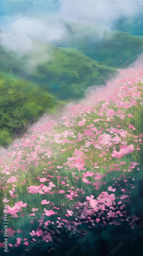 Obraz premium Floral Field Vista