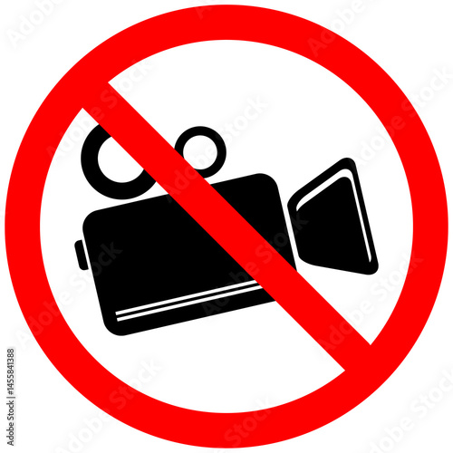 N0 camera  sign