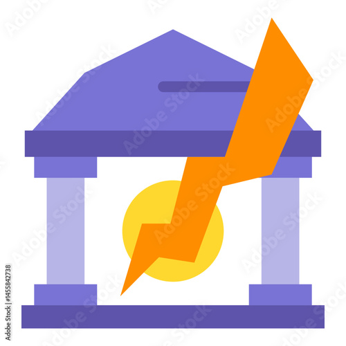 Bankrupt Vector Design Icon Style