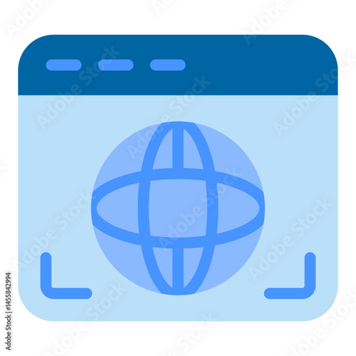 Web Browser Vector Design Icon Style
